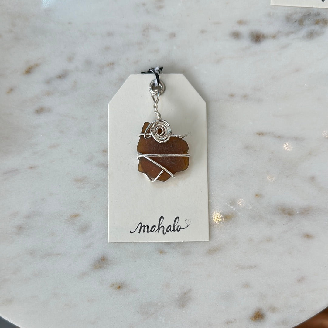 Nahe finds sea glass charm