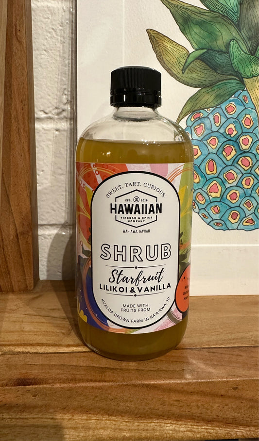 Star Fruit Lilikoi Vanilla Shrub